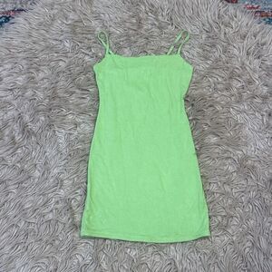 Naked wardrobe lime green bodycon dress large